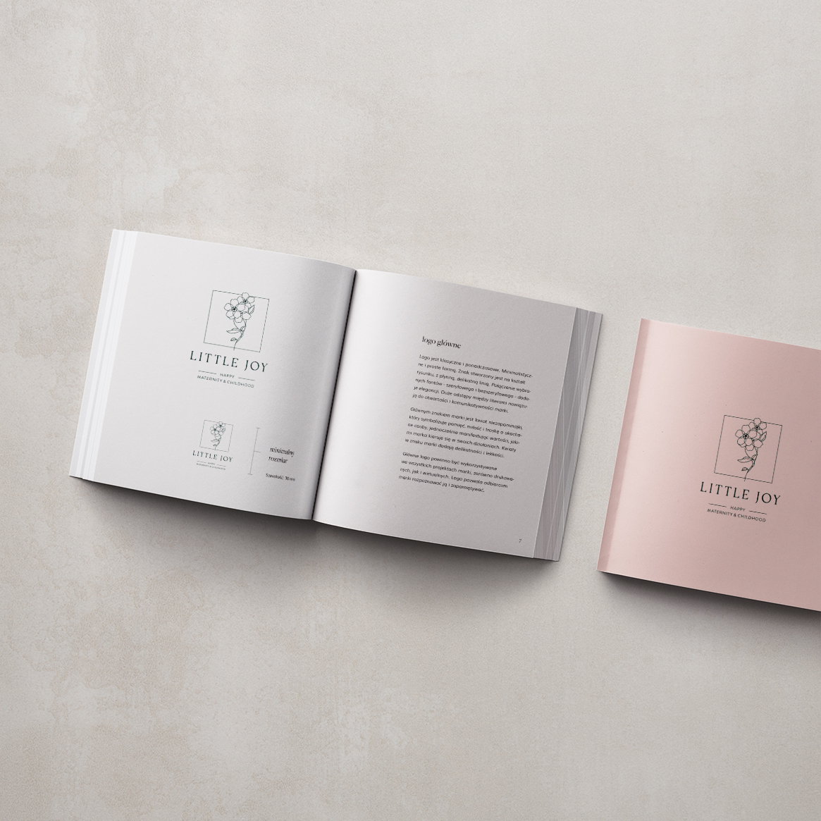 Księga identyfikacji wizualnej | Brand book Little joy | Moyemu Portfolio